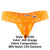 CandyMan 99315X Peek a Boo Lace Thongs Color Hot Orange