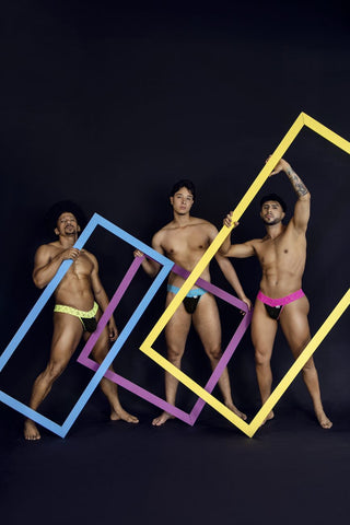 CandyMan 99370 Lace Thongs Color Hot Green