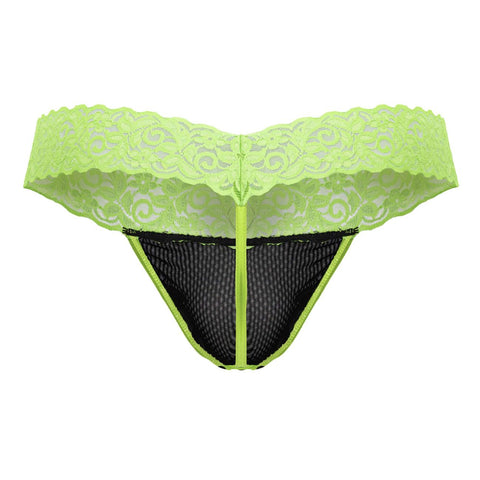 CandyMan 99370 Lace Thongs Color Hot Green