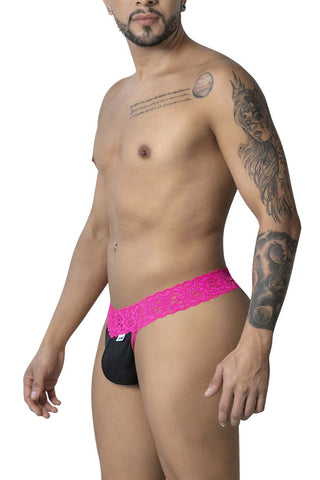 CandyMan 99370 Lace Thongs Color Hot Pink
