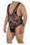 CandyMan 99380X Bodysuit Color Black