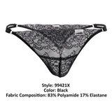 CandyMan 99421X Lace G-String Thongs Color Black