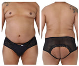 CandyMan 99490X Lace-Mesh Jockstrap Color Black