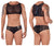 CandyMan 99526 Mesh Top and Bikini Set Color Black
