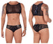 CandyMan 99526 Mesh Top and Bikini Set Color Black