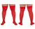 CandyMan 99533X Mesh Thigh Highs Color Red