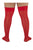 CandyMan 99533X Mesh Thigh Highs Color Red