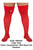 CandyMan 99533X Mesh Thigh Highs Color Red