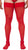 CandyMan 99533 Mesh Thigh Highs Color Red