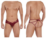 CandyMan 99535 Bow Jockstrap Color Burgundy