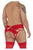 CandyMan 99550X Lace Garter-Jockstrap Outfit Color Red