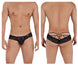 CandyMan 99551 Lace Peekaboo Briefs Color Black