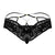 CandyMan 99551 Lace Peekaboo Briefs Color Black