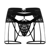 CandyMan 99577 Mesh Garter Jockstrap Color Black