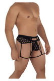 CandyMan 99577 Mesh Garter Jockstrap Color Black