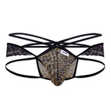 CandyMan 99578 Mesh-Lace Bikini Color Snake Print