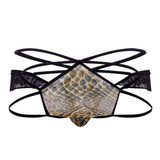 CandyMan 99578 Mesh-Lace Bikini Color Snake Print