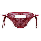 CandyMan 99579 Lace Heart Bikini Color Burgundy