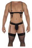 CandyMan 99581 Harness-Thongs Outfit Color Black