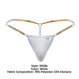 CandyMan 99586 Chain G-String Color White