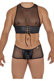 CandyMan 99590 Mesh Top-Trunks Outfit Color Black