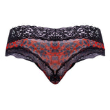 CandyMan 99596 Mesh-Lace Thongs Color Leopard Print