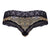 CandyMan 99596 Mesh-Lace Thongs Color Snake Print