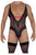 CandyMan 99600 Mesh Bodysuit Color Black