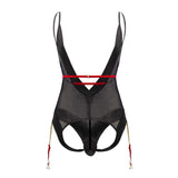 CandyMan 99600 Mesh Bodysuit Color Black