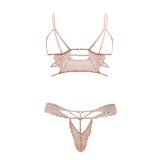 CandyMan 99604 Harness-Thongs Outfit Color Rose