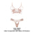 CandyMan 99604 Harness-Thongs Outfit Color Rose