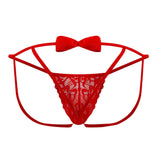 CandyMan 99606 Bow Jockstrap Color Red