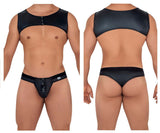 CandyMan 99612 Harness Thong Outfit Color Black