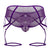 CandyMan 99625 Mesh Garter Briefs Color Purple