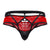 CandyMan 99627 Lace Jockstrap Color Red