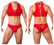 CandyMan 99628 Top and Brief Two Piece Set Color Red