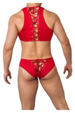 CandyMan 99628 Top and Brief Two Piece Set Color Red