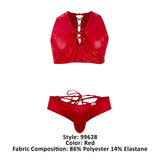 CandyMan 99628 Top and Brief Two Piece Set Color Red