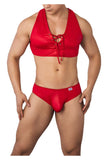 CandyMan 99628 Top and Brief Two Piece Set Color Red