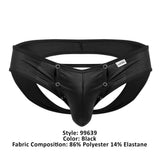 CandyMan 99639 Open front Jockstrap Color Black