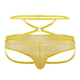 CandyMan 99640 Mesh Thongs Color Yellow