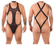 CandyMan 99643X Mesh Bodysuit Color Black