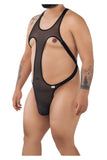 CandyMan 99643X Mesh Bodysuit Color Black