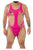 CandyMan 99643X Mesh Bodysuit Color Hot Pink