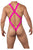 CandyMan 99643 Mesh Bodysuit Color Hot Pink