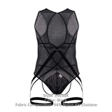 CandyMan 99650X Mesh Bodysuit Color Black