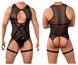 CandyMan 99650 Mesh Bodysuit Color Black