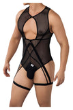 CandyMan 99650 Mesh Bodysuit Color Black