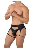 CandyMan 99655 Garter Thongs Color Black