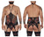 CandyMan 99661X Lace Bodysuit Color Black-Print